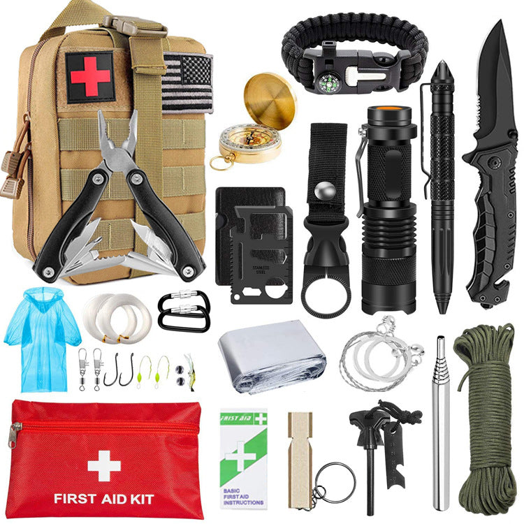 13-in-1 Tactical Survival Kit — MOLLE Bag with EDC Emergency Gear