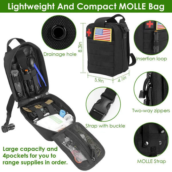 47-Piece Emergency Survival Kit — EDC Gear & Equipment