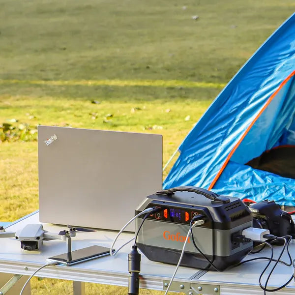 GOFORT 330W Portable Power Station + 100W Solar Panel — Solar Generator Kit