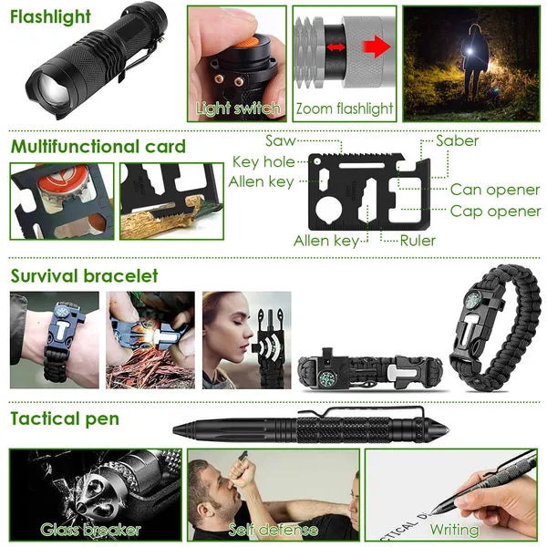 47-Piece Emergency Survival Kit — EDC Gear & Equipment