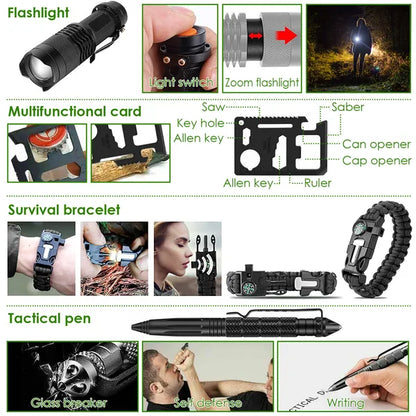 47-Piece Emergency Survival Kit — EDC Gear & Equipment