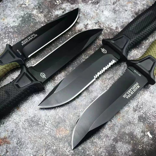 Tactical Survival Straight Knife — Fixed Blade for Outdoor & Emergency Use